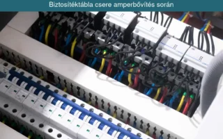 Biztosítéktábla csere amperbővítés során