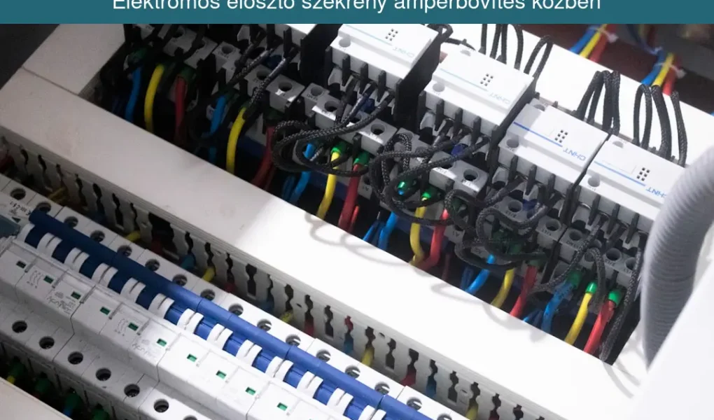 Elektromos elosztó szekrény amperbővítés közben
