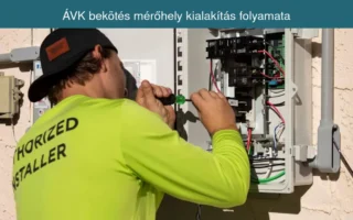 ÁVK bekötés mérőhely kialakítás folyamata
