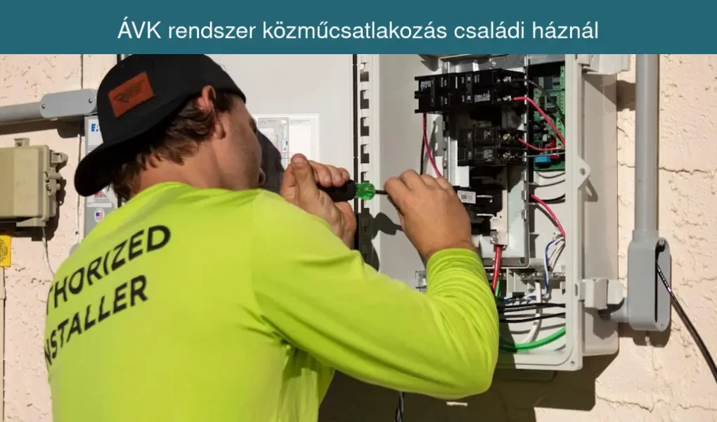 ÁVK rendszer közműcsatlakozás családi háznál