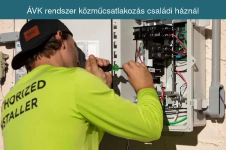 ÁVK rendszer közműcsatlakozás családi háznál