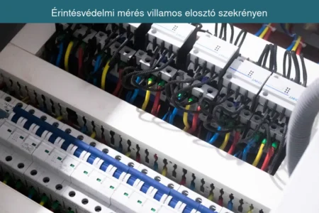 Érintésvédelmi mérés villamos elosztó szekrényen