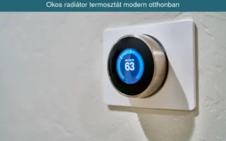 Okos radiátor termosztát modern otthonban